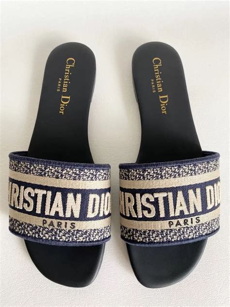 christian dior dway sandal|Christian Dior dway slide sandals.